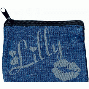 Personalised Childrens Denim Coin Purse Personalised Childrens Denim Coin Purse