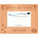 Birthday Personalised Alder Wood Wooden Photo Frame 4x6 - Template 7