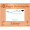 Birthday Personalised Alder Wood Wooden Photo Frame 4x6 - Template 8