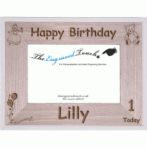 Personalised Birthday Photo Frame 4x6 Template 9