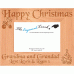 Christmas Personalised Alder Wood Wooden Photo Frame 4x6 - Template 1
