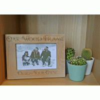Personalised Design Your Own Photo Oak White Wash Frame 4x6