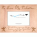 Valentines Day Personalised Oak Wood Wooden Photo Frame 5x7 - Template 2
