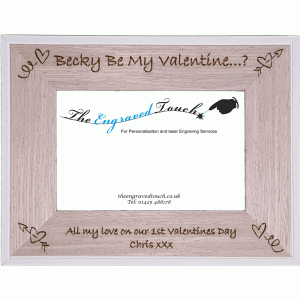 Personalised Valentines Day Photo Frame 4x6 Template 1