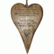 Personalised Small Rustic Wooden Heart Baby Birth Template 5