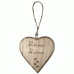 Personalised Rustic Thick Wooden Heart Bedroom Template 1