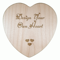 Personalised Design Your Own Maple Heart