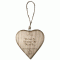 Personalised Rustic Thick Wooden Heart Mother Day Template 3