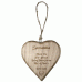 Personalised Rustic Thick Wooden Heart Mother Day Template 4