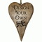 Personalised Design Your Own Rustic Wooden Heart