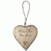 Personalised Design Your Own Rustic Thick Wooden Heart