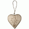 Personalised Rustic Thick Wooden Heart Valentines Template 1