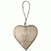 Personalised Rustic Thick Wooden Heart Engagement Template 1