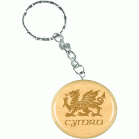 Personalised Round Keyring 
