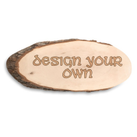 Personalised Design Your Own Alder Wood Rustic Wooden Plaque - Large