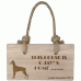 Personalised Large Rectangle Wooden Plaque Dog Template 1