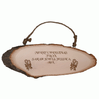 Personalised Rustic Wooden Plaque Christmas Template 5