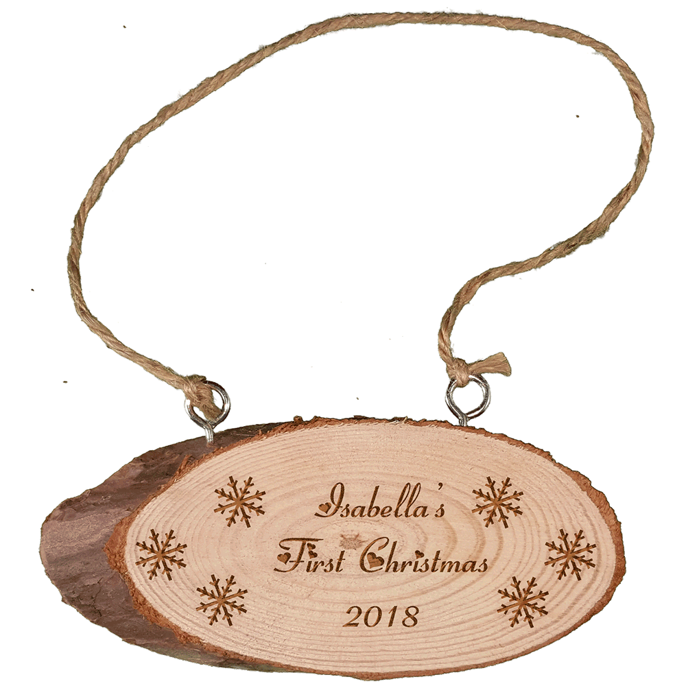 Personalised Small Rustic Wooden Plaque Christmas Template 7