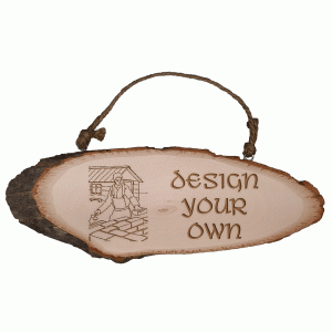 Personalised Design Your Own Rustic Wooden Plaque
