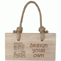 Personalised Design Your Own Large Rectangle Wooden Plaque