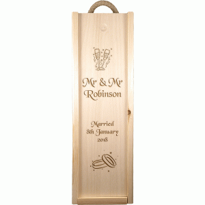 Personalised Wedding Day Wine Box Template 5