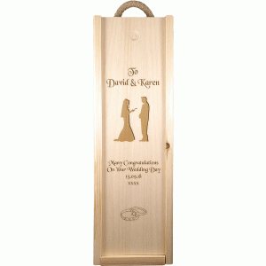 Personalised Wedding Day Wine Box Template 1